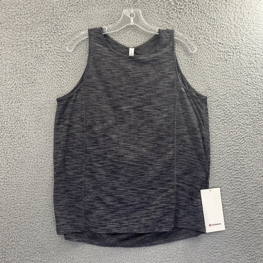 NWT Lululemon Low Key Tank Top Gray Athletic Athleisure‎ Yoga Women's 8
